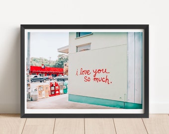 I Love You so Much. Famous Mural in 3D (austin, Tx) - Etsy