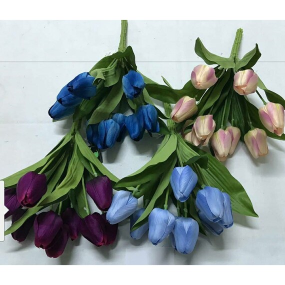 Wet Tulip Artificial Tulip Dry Flower Arrangement Preserved Etsy