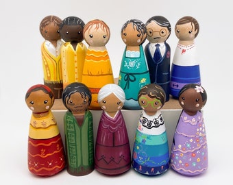 Encanto Inspired Peg Dolls, Large