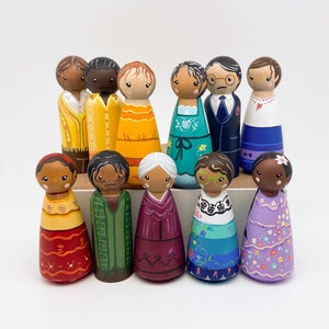 Encanto Inspired Peg Dolls, Large