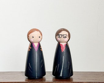 Custom Judge Peg Doll | Lawyer Gifts | Graduation Gifts | Law School | International Women’s Day