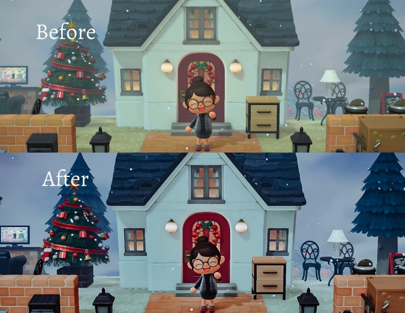 SNOW GLOBE ACNH Winter Preset Mobile Lightroom App Etsy