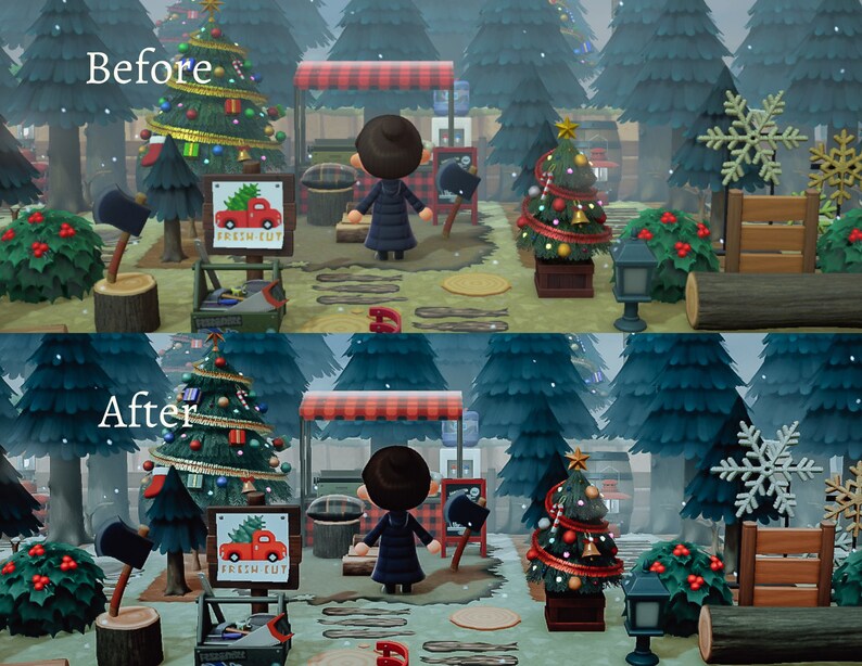 SNOW GLOBE ACNH Winter Preset Mobile Lightroom App Etsy