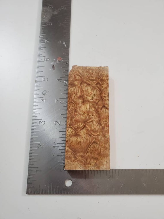 Knife Scales Block Stabilized African Figured Bubinga Etsy