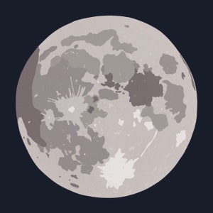 Full moon digital download, celestial art, space, moon art
