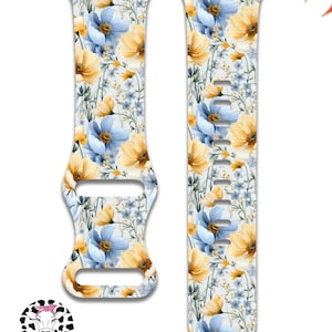 Beautiful Summer Floral Apple Watch Band Compatible with Apple Watch Series 1-9, 38mm, 40mm, 41mm, 42mm, 44mm, 45mm, 49mm, SE, SE2, Ultra 2