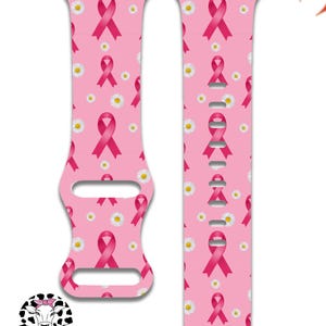 Breast Cancer Awareness Apple Watch Band Compatible with Apple Watch Series 1-9 38mm, 40mm, 41mm, 42mm, 44mm, 45mm, 49mm, SE, SE2, Ultra 2