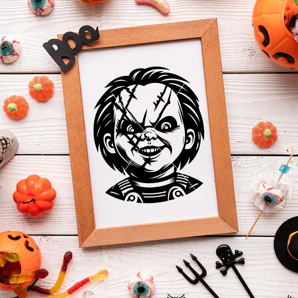 Chucky SVG for Silhouette, Cricut, Print and Cut, Laser Engrave, Vector ...