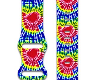 Tie-Dye Bright Pattern Apple Watch Band Compatible with Apple Watch Series 1-9 38mm, 40mm, 41mm, 42mm, 44mm, 45mm, 49mm, SE, SE2, Ultra2
