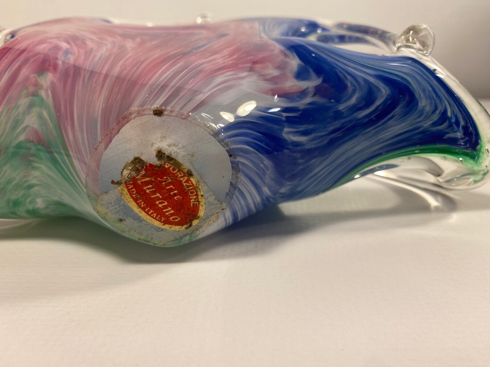 Murano Blown Glass Napkin Holder Etsy