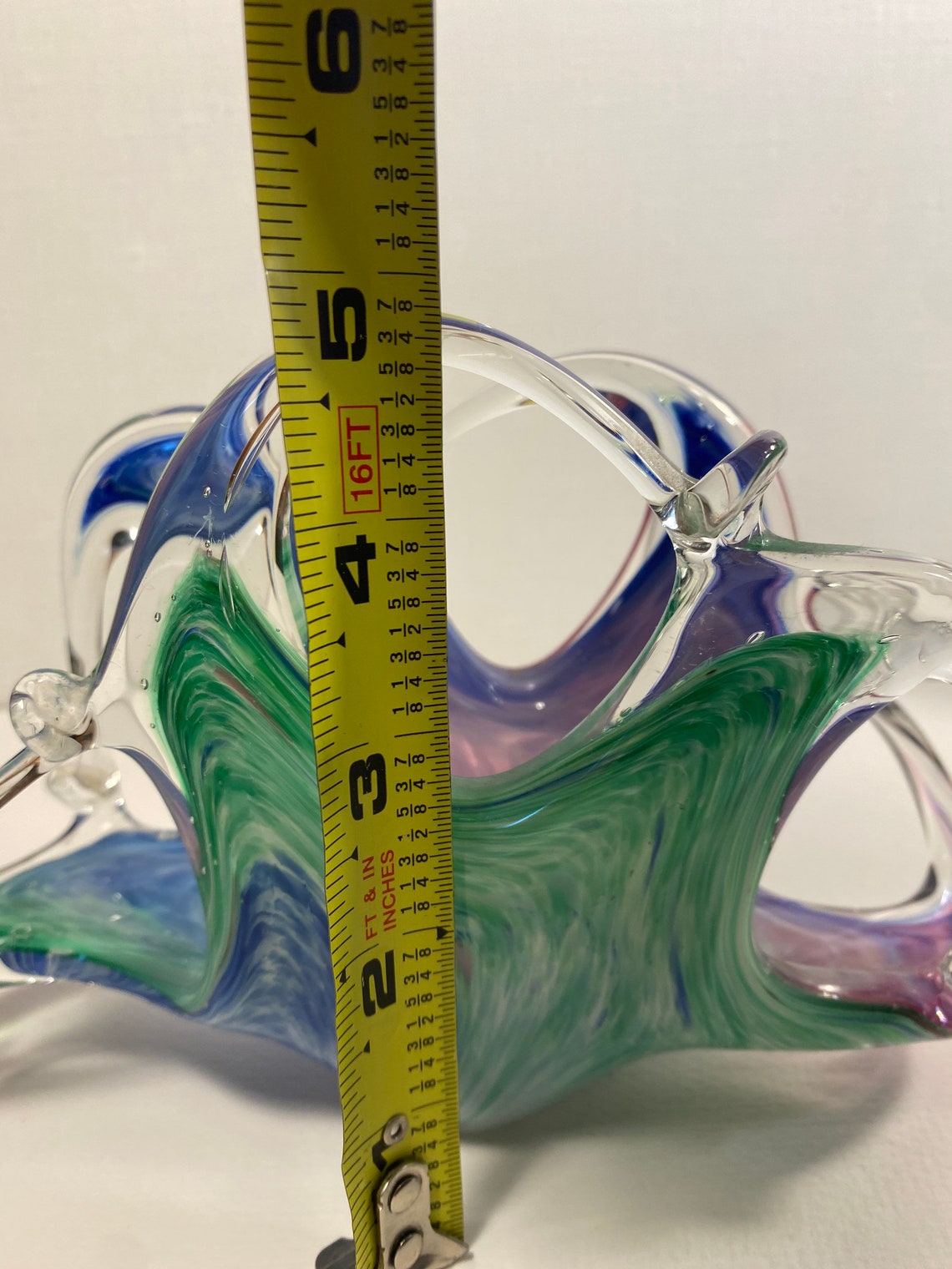 Murano Blown Glass Napkin Holder Etsy