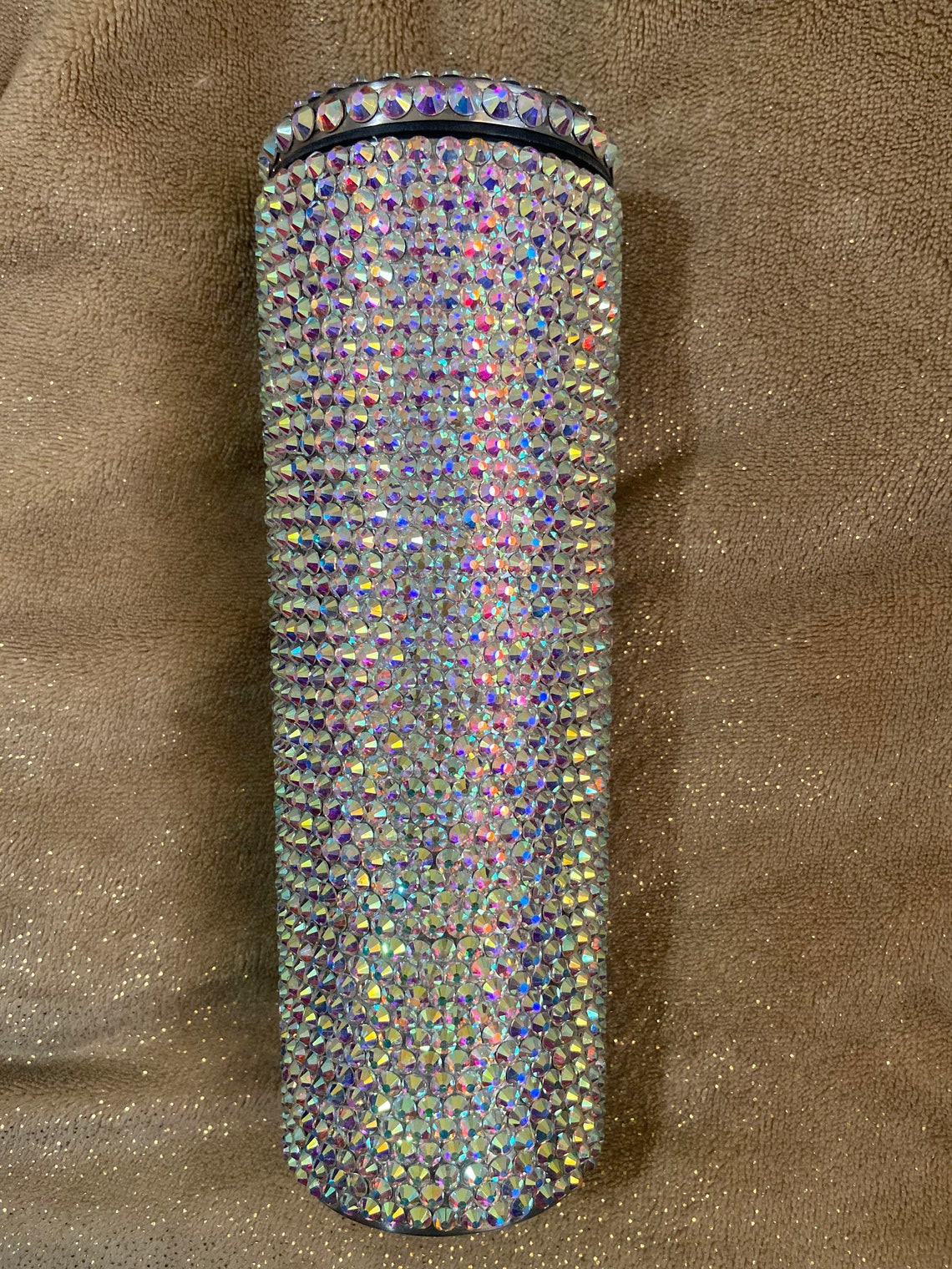 Custom Crystals Tumbler Etsy