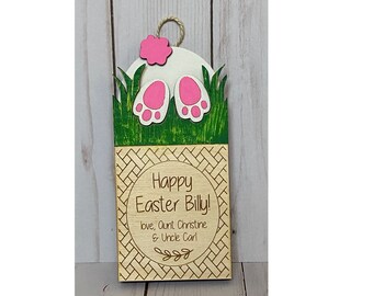 Påskpresentkortshållare - SVG - Laserskuren fil - DIREKT NEDLADDNING