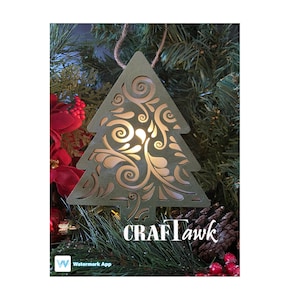Light Up Christmas Tree Ornament- SVG - Laser Cut File - INSTANT DOWNLOAD