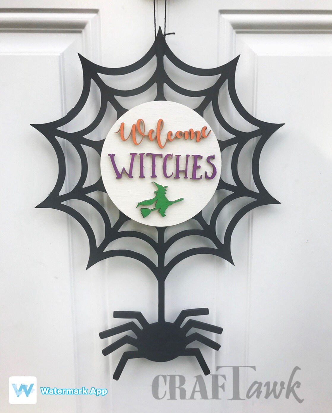 Halloween Door Hanger Welcome Witches SVG Laser Cut File | Etsy