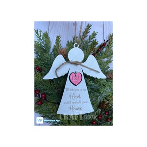 Memorial Angel Christmas Ornament- SVG - Laser Cut File - INSTANT DOWNLOAD