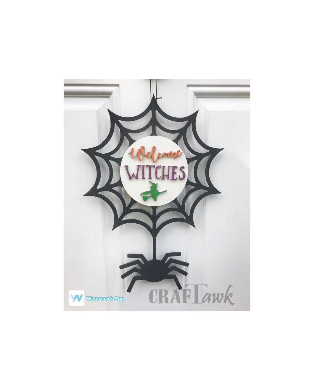Halloween Door Hanger Welcome Witches- SVG - Laser Cut File - INSTANT ...