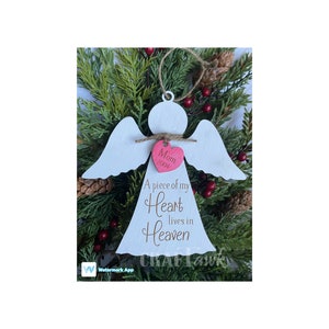 Memorial Angel Christmas Ornament- SVG - Laser Cut File - INSTANT DOWNLOAD