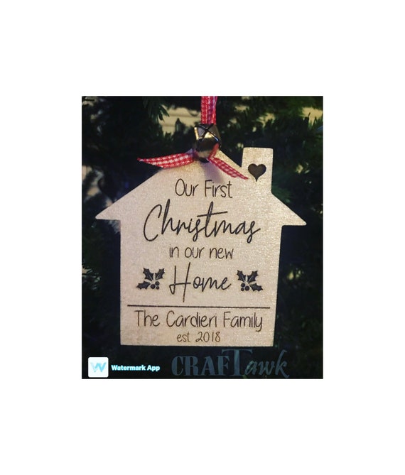 Download New Home Christmas Ornament Svg Laser Cut File Instant Etsy