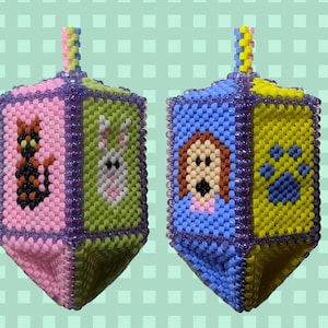 Bead Tutorial Fidget Toy, Bead tutorial Spinnable Top, Peyote Beaded Toy, Peyote Animal Design, 3d Beaded Tutorial