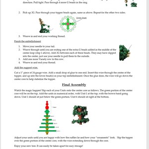 Beaded Holiday Tree Pattern, Bead Christmas Tree Tutorial, Chrismas Tree Decoration DIY, image 5