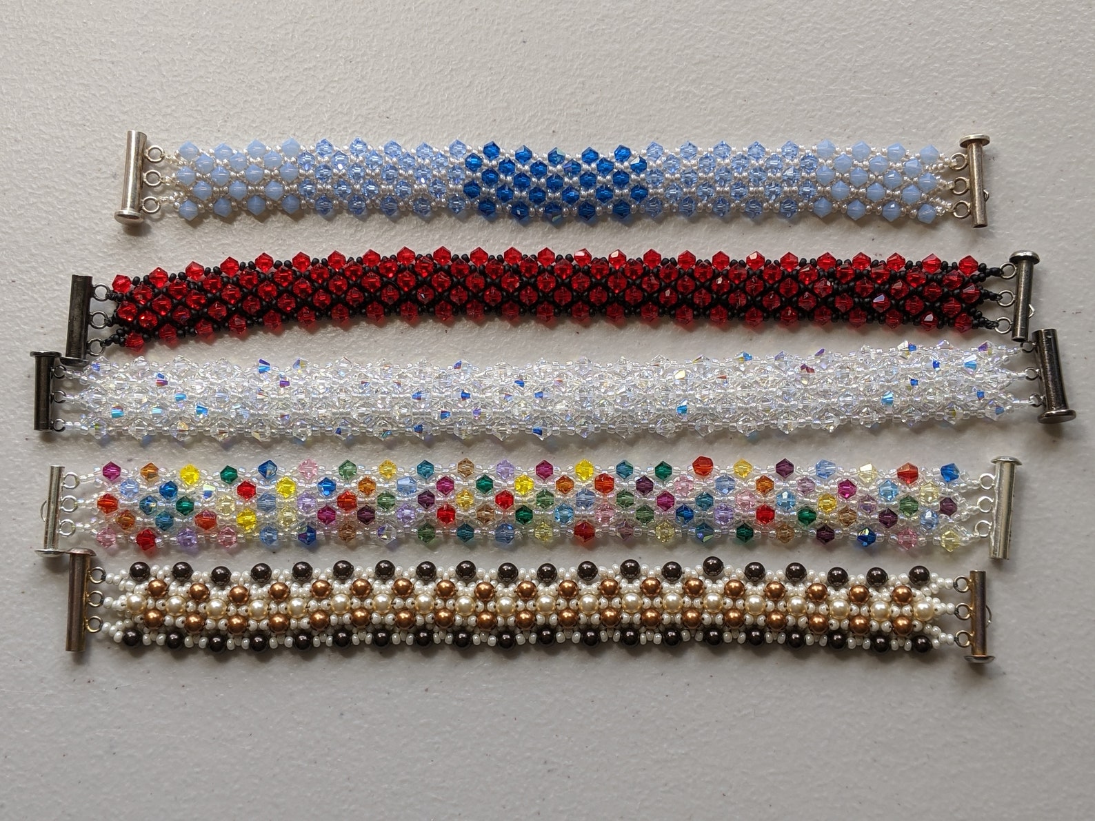 Major Bling Tennis Bracelet Tutorial, Crystal Bracelet, Bead Netting ...