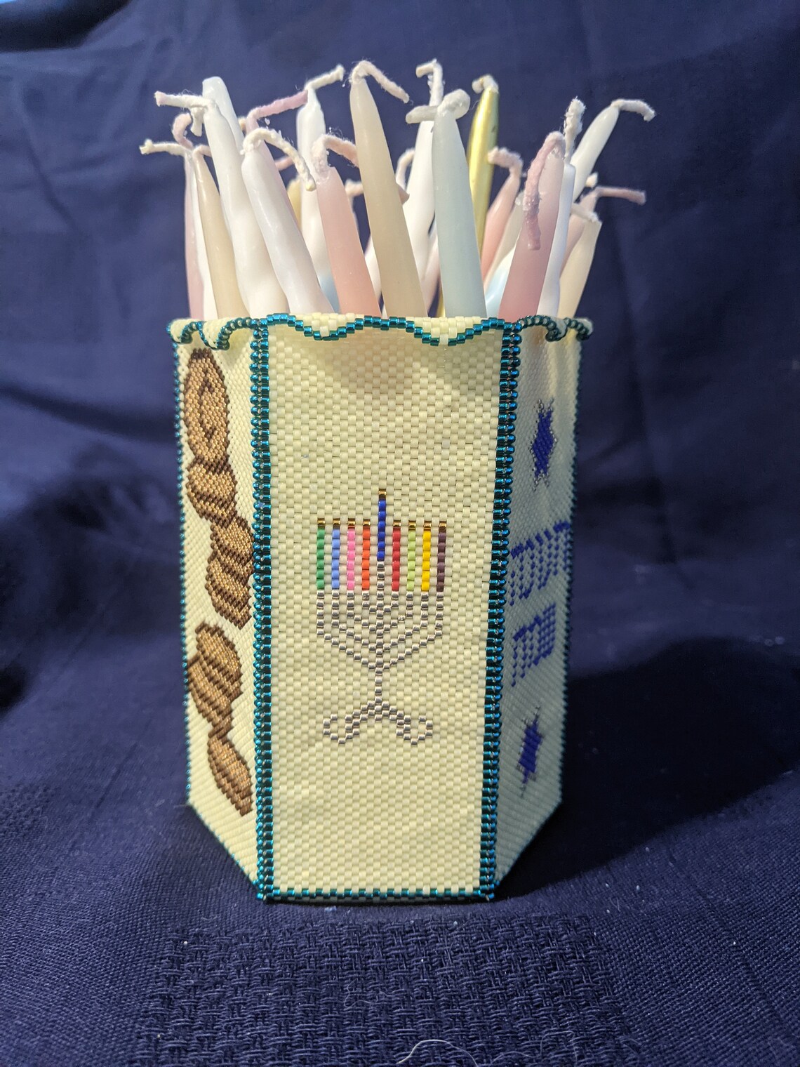 Beaded Chanukah Candle Box Tutorial Beadwork Judaica Etsy
