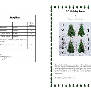 Beaded Holiday Tree Pattern, Bead Christmas Tree Tutorial, Chrismas Tree Decoration DIY, image 4