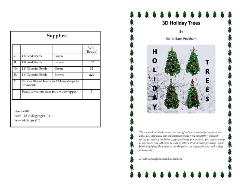 Beaded Holiday Tree Pattern, Bead Christmas Tree Tutorial, Chrismas Tree Decoration DIY, image 4