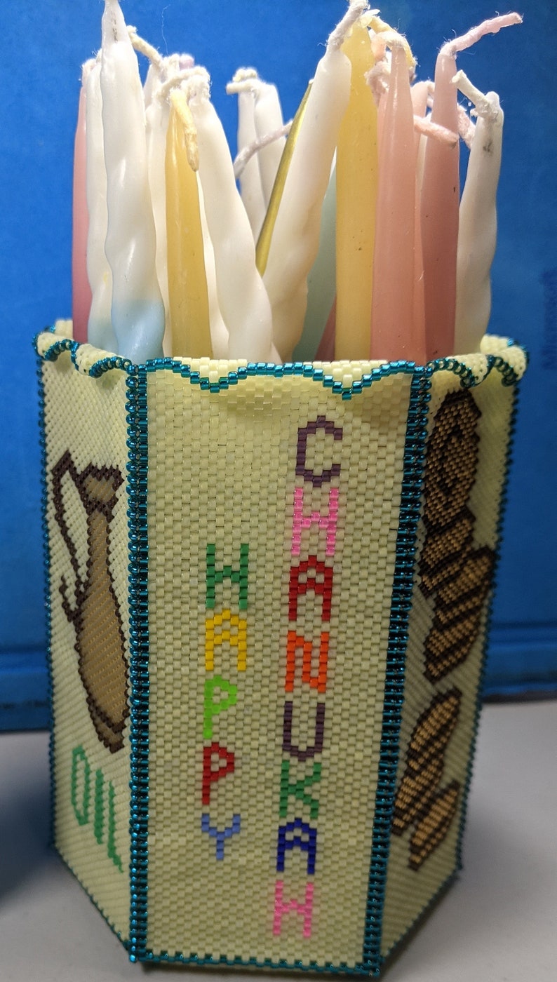Beaded Chanukah Candle Box Tutorial Beadwork Judaica Etsy