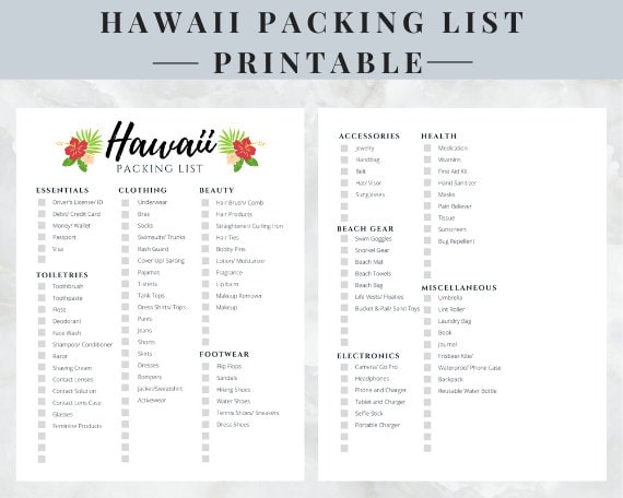 hawaii-packing-list-printable