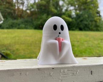 ghost holding Stanley