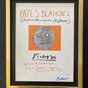 PABLO PICASSO | Vintage 1964 Signed Offset Lithograph | Ltd. Ed | Framed