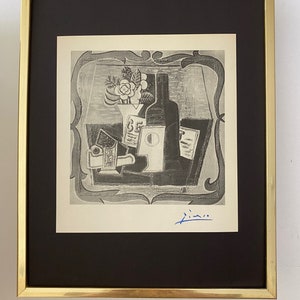 PABLO PICASSO | Vintage 1940 Signed Print | Ltd. Ed | Framed + Buy it Now!