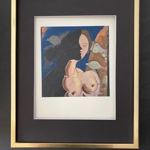 GEORGES BRAQUE +  1948 Beautiful Signed Print + Brand New Golden Frame + Buy it Now !