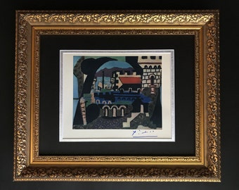 Pablo Picasso 1948 signed print matted to be framed at home 11x14