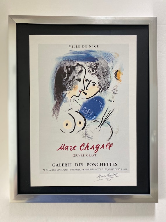 Marc Chagall | Original Vintage 1975 | Signed Print | Mounted in