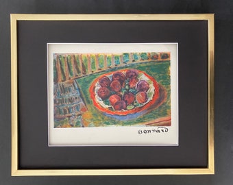 PIERRE BONNARD +  1948 Beautiful Signed Print + Brand New Golden Frame + Buy it Now !