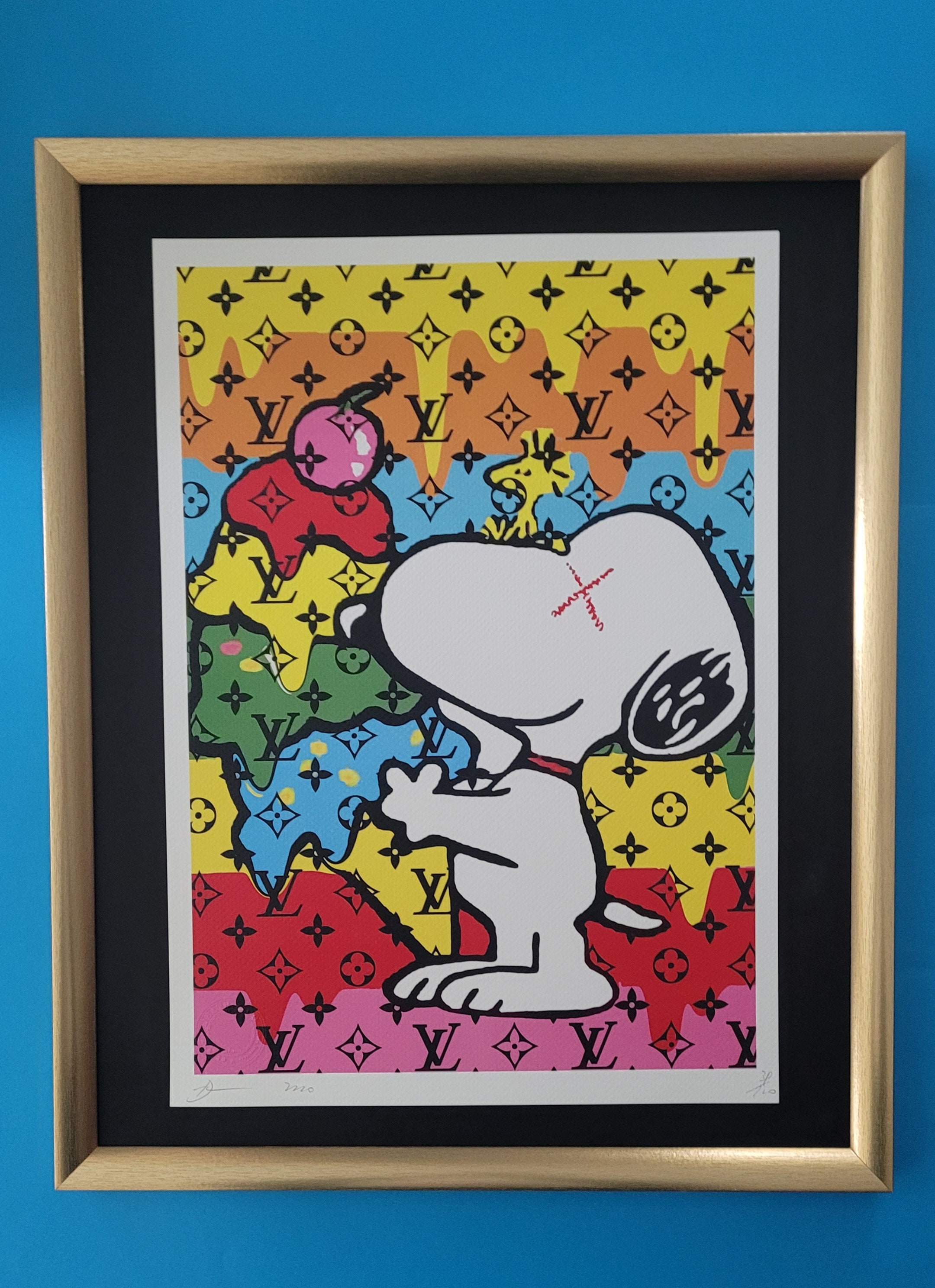 DEATH NYC Hand Signed Street Art Print Large Framed 16x20in DEATH NYC Hand Signed Street Art Print Large Framed 16x20in
