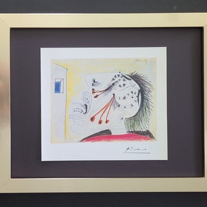PABLO PICASSO + 1972 Study for Guernica Print + New Frame + Printed by the Cultural Ministry of Spain