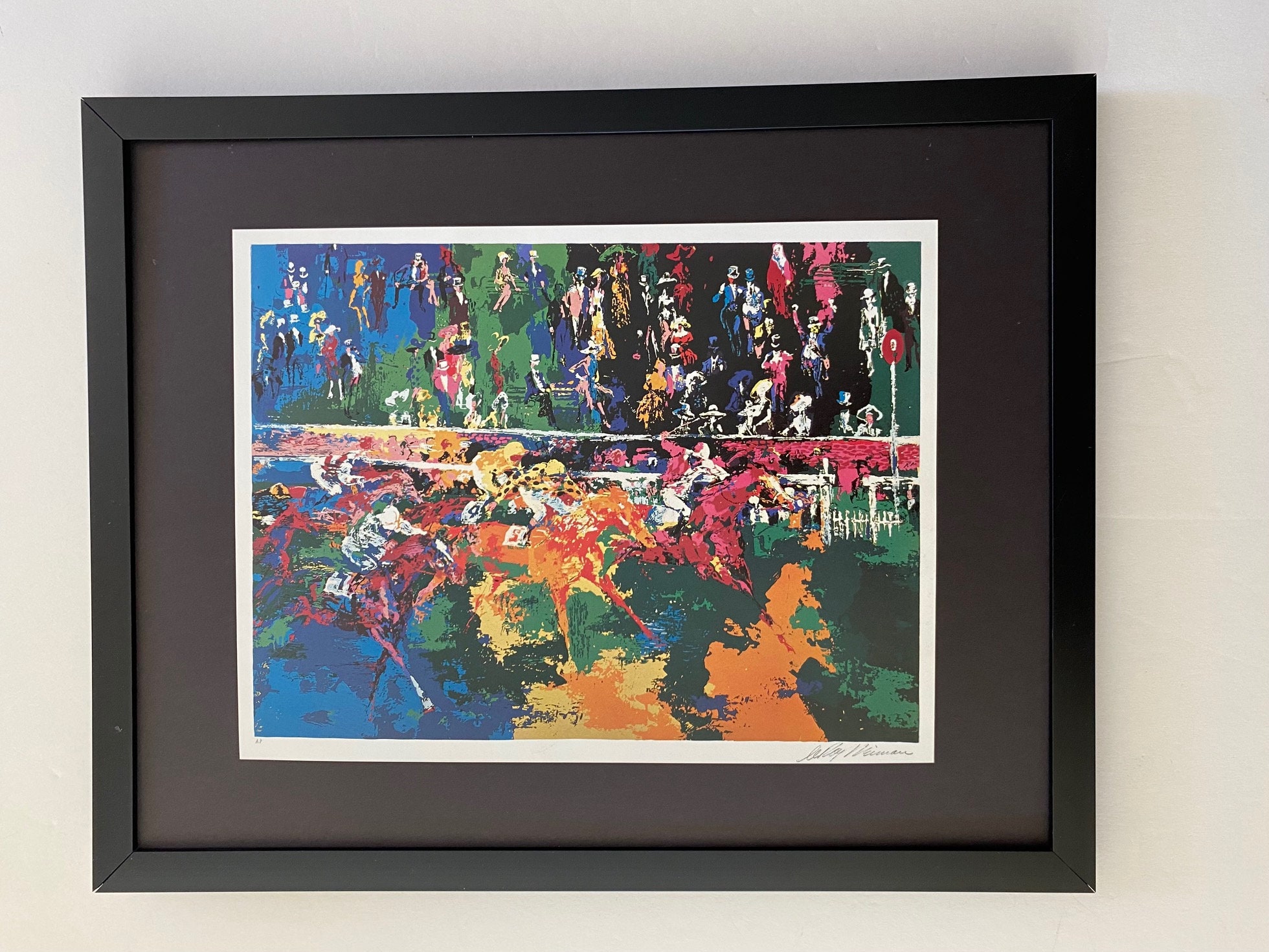 【真作】リロイ・ニーマンLeroy Neiman「PASSISTAS」セリグラフ 真作】リロイ・ニーマンLeroy Neiman「PASSISTAS」セリグラフ