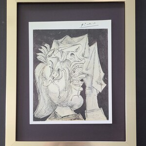 PABLO PICASSO + 1972 Study for Guernica Print + New Frame + Printed by the Cultural Ministry of Spain