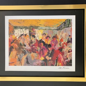 Leroy Neiman + Sketchbook Print &quot;Scenes of Paris&quot; Framed + Signed + Buy it Now !
