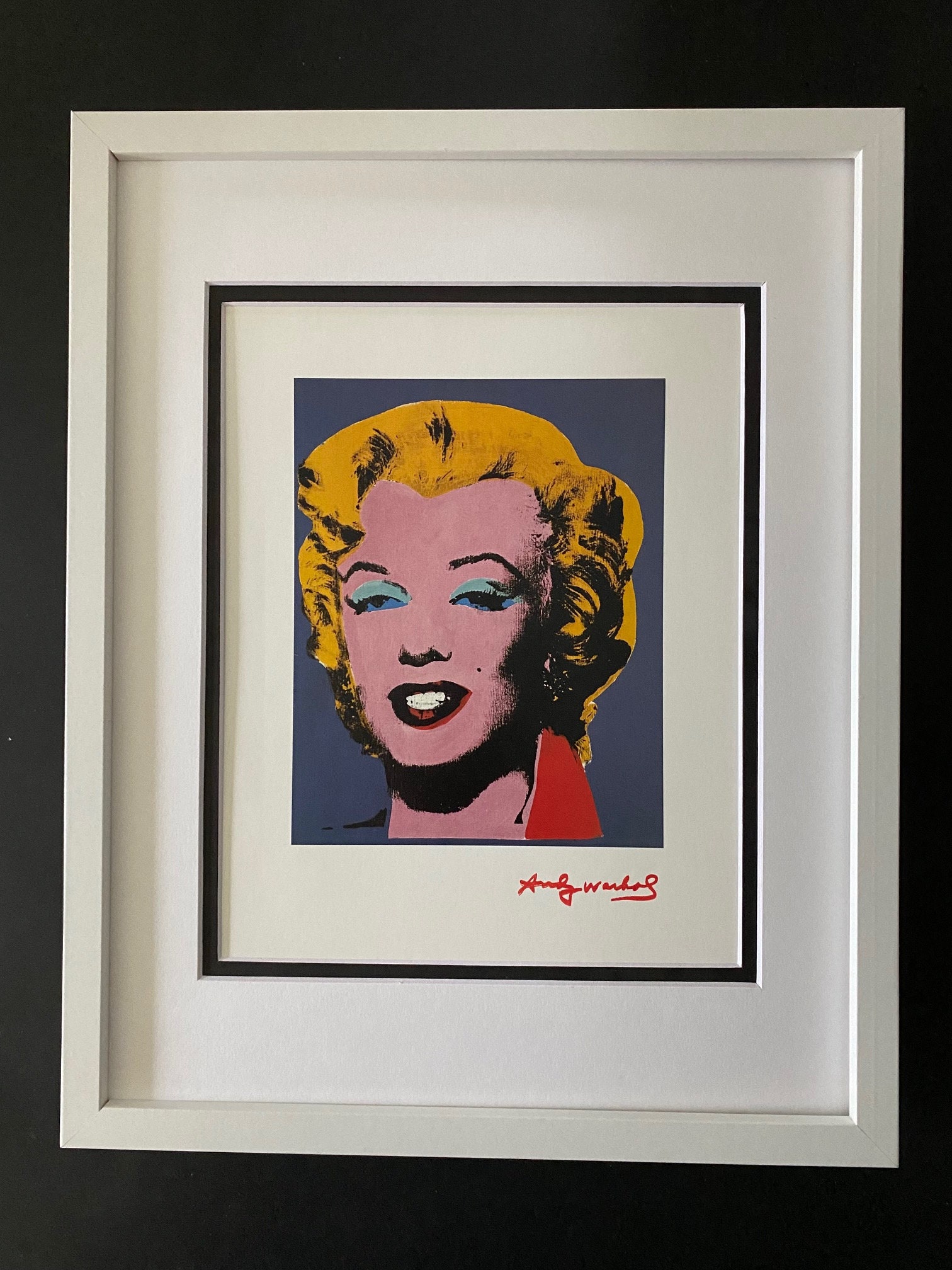 Warhol 1984 Signed MARILYN and Framed - Etsy