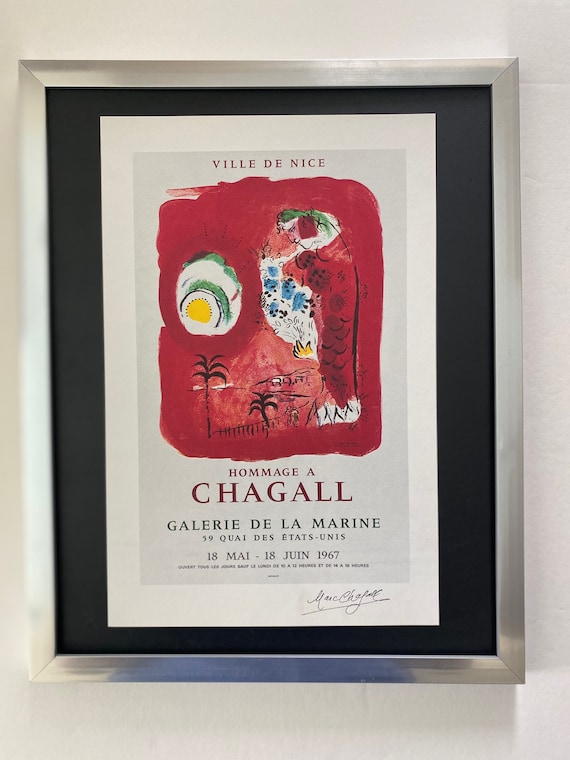 Marc Chagall | Original Vintage 1975 | Signed Print | Mounted in