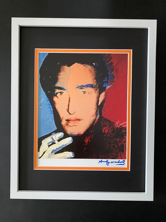 Estampe Andy Warhol Signée Valentino 1984 - Format 11x14 Pouces - Édition Limitée