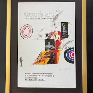 David Hockney | Vintage 1987 Signed Poster Print | Mounted and Framed