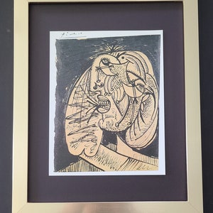 PABLO PICASSO + 1972 Study for Guernica Print + New Frame + Printed by the Cultural Ministry of Spain