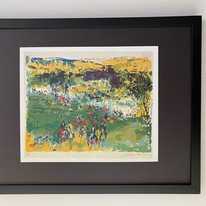 Leroy Neiman + Druck &quot; Fuchs Jagd &quot; gerahmt + signiert + Jetzt kaufen !