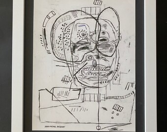 ジャン・ミシェル・バスキア | サイン入りの美しいプリント | 新しい